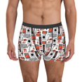 thumbnail image 1 of Balery Modern Life Calzoncillos bóxer para hombre, ropa interior de algodón suave y transpirable con cinturilla de nailon-Small, 1 of 5