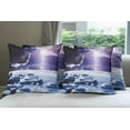 thumbnail image 6 of Ambesonne Nature Throw Pillow Cover 4 Pack, Mystic Dark Sky Scenery, 16", Blue Purple, 6 of 7