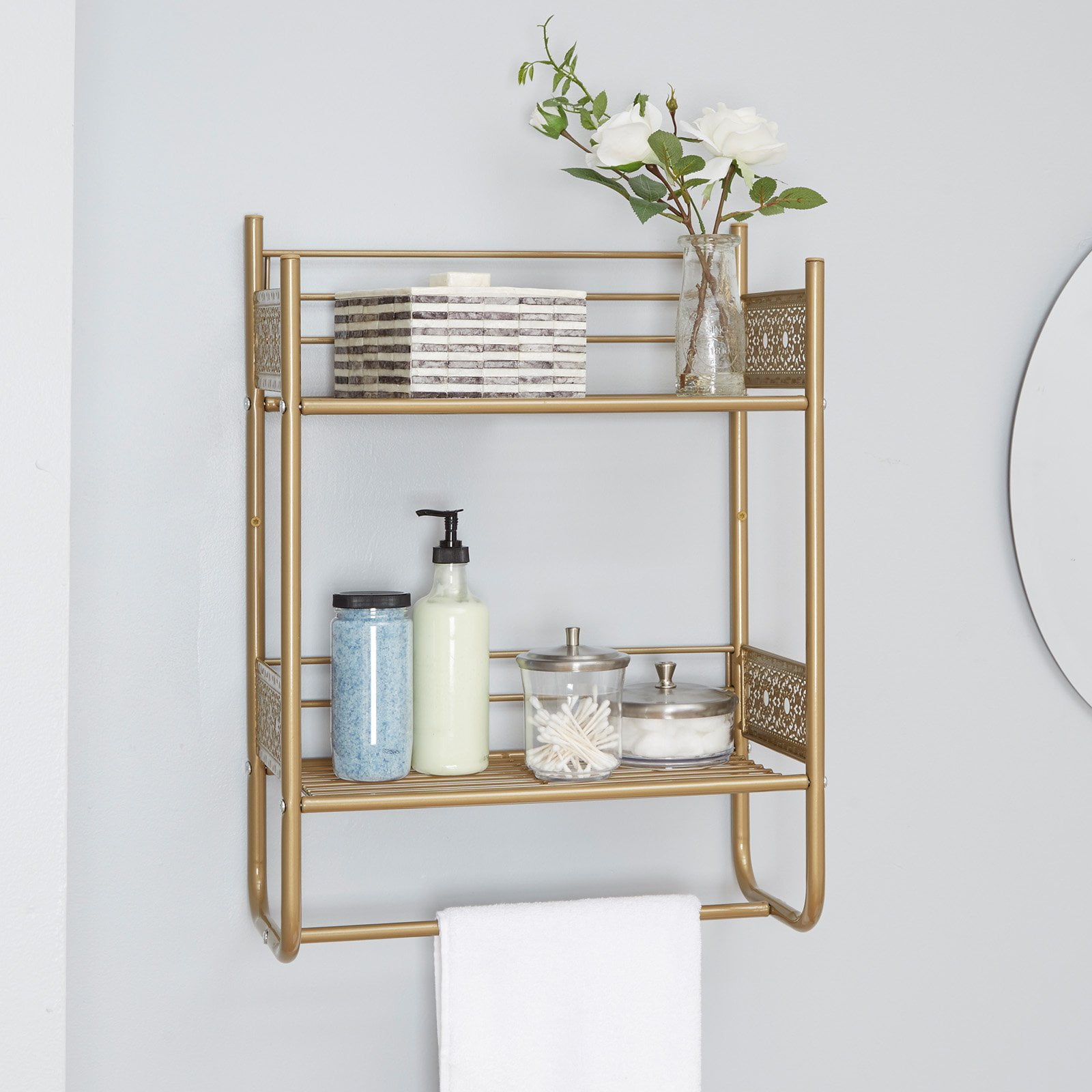 Chapter Filigree Bathroom Wall Shelf - Walmart.com