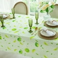 thumbnail image 5 of Fruit Lemon Tablecloth,Polyester Green Table Cloth,Waterproof and Wrinkle Resistant, Washable Spring Summer Table Cover for Dinning Room Tabletop (60X84 Inch,Rectangle), 5 of 6