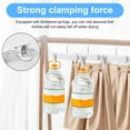 thumbnail image 6 of 20Pcs Plastic Skirt Pant Hangers with Adjustable Clips Frosted Embossing Clothes Shorts Hanger with 360° Swivel Hook for Women Men Kids, 6 of 10