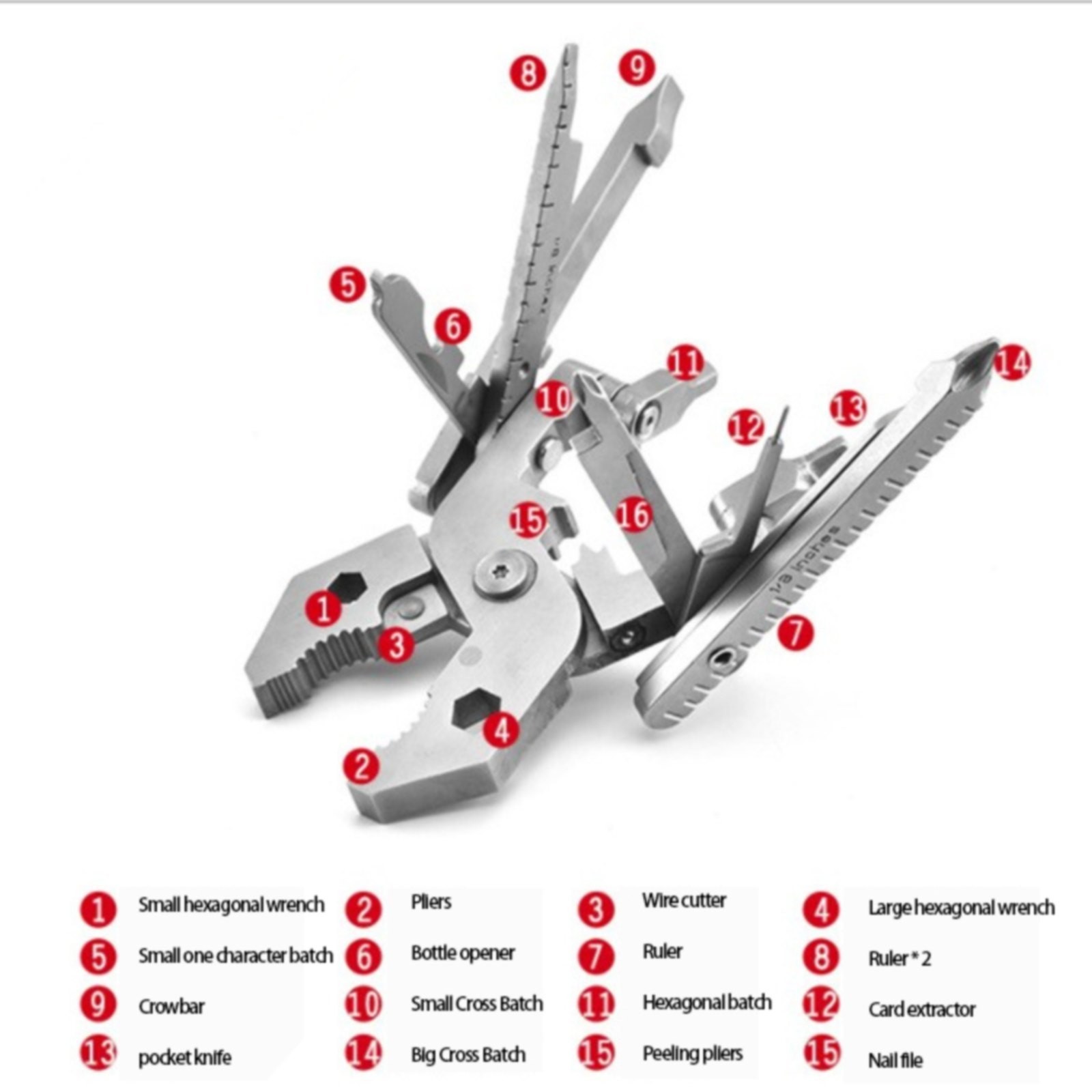 for Compressor Pocket Multitool Multitool Pliers Tool Pliers Screwdriver Card Needle Wire Stripper Multi Tool Portable Folding Multitool Plier Ideal Gifts For Dad