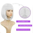 thumbnail image 5 of Yoofe Wigs Human Hair,Ladies Wig Carnival Human Hair Wig 30CM Wig Short Suitable for Party Decoration Wave Wigs for Women Natural Color 1Pc,11. Inches, 5 of 8