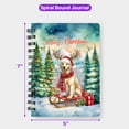 thumbnail image 5 of Merry Christmas Santa Reindeer Antlers Golden Retriever Sleigh Xmas Winter Holiday Spiral Bound Journal Goldens Dog Lover Gifts Idea 5x7in Spiral Notebook - 00023, 5 of 5