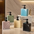 thumbnail image 3 of Household Ceramic Soap Dispenser With Pump Hotel Bathroom Shower Gel Lotion Bottle, 3 of 6