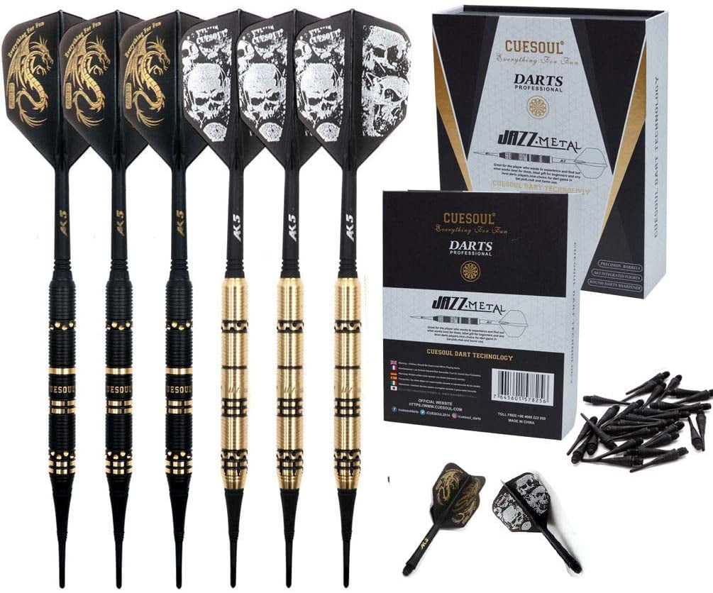 Black Scorpions Professional Competition Metal Steel Tip Needle Darts 6PCS /Set 