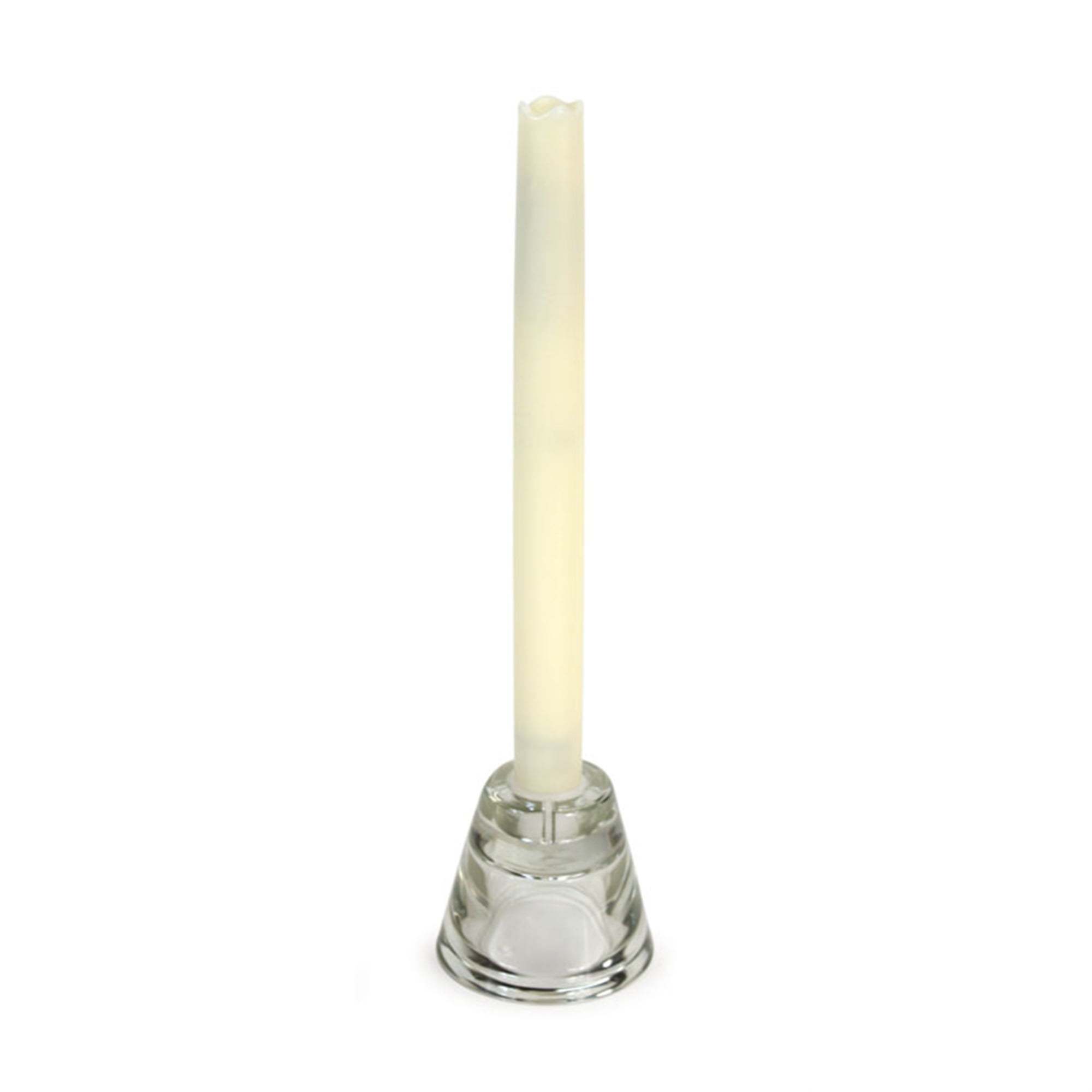 LED Taper Candle (Set of 6) 9"H Wax/Plastic - 2 AA Batteries Not Incld
