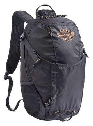 Harley-Davidson Rugged Twill Water-Resistant Polyester Backpack - Black