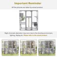thumbnail image 5 of Euroco Large Outdoor Cat Enclosure with Sleeping Houses, Climbing Platforms, and Scratching Posts, 5 of 9
