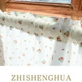 thumbnail image 4 of Door Curtains for Door Window Crushed Roses Pattern 17.7 in Height 55.12 in Width Multicolor Cloth Screen Partition Curtain, 4 of 9