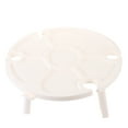thumbnail image 1 of OULII 1Set Small Outdoor Table for Camping and Picnic Use White Plastic 11.8X11.8X11.8in, 1 of 6