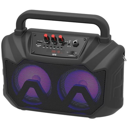 UPC 606540037102 product image for QFX PBX-2001 2 x 5 in. Portable Battery Powered Bluetooth Party Speaker | upcitemdb.com