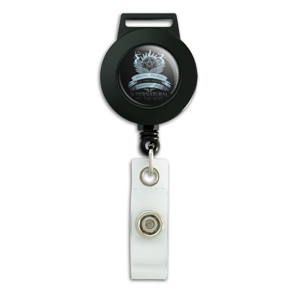 Supernatural Saving People Hunting Things Lanyard Retractable Reel Badge ID Card Holder