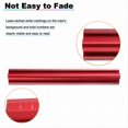 thumbnail image 3 of Uxcell 3pcs Woodworking Edge Ruler Set 16/20/30cm 90° V Shaped Straight Ruler, Red, 3 of 6