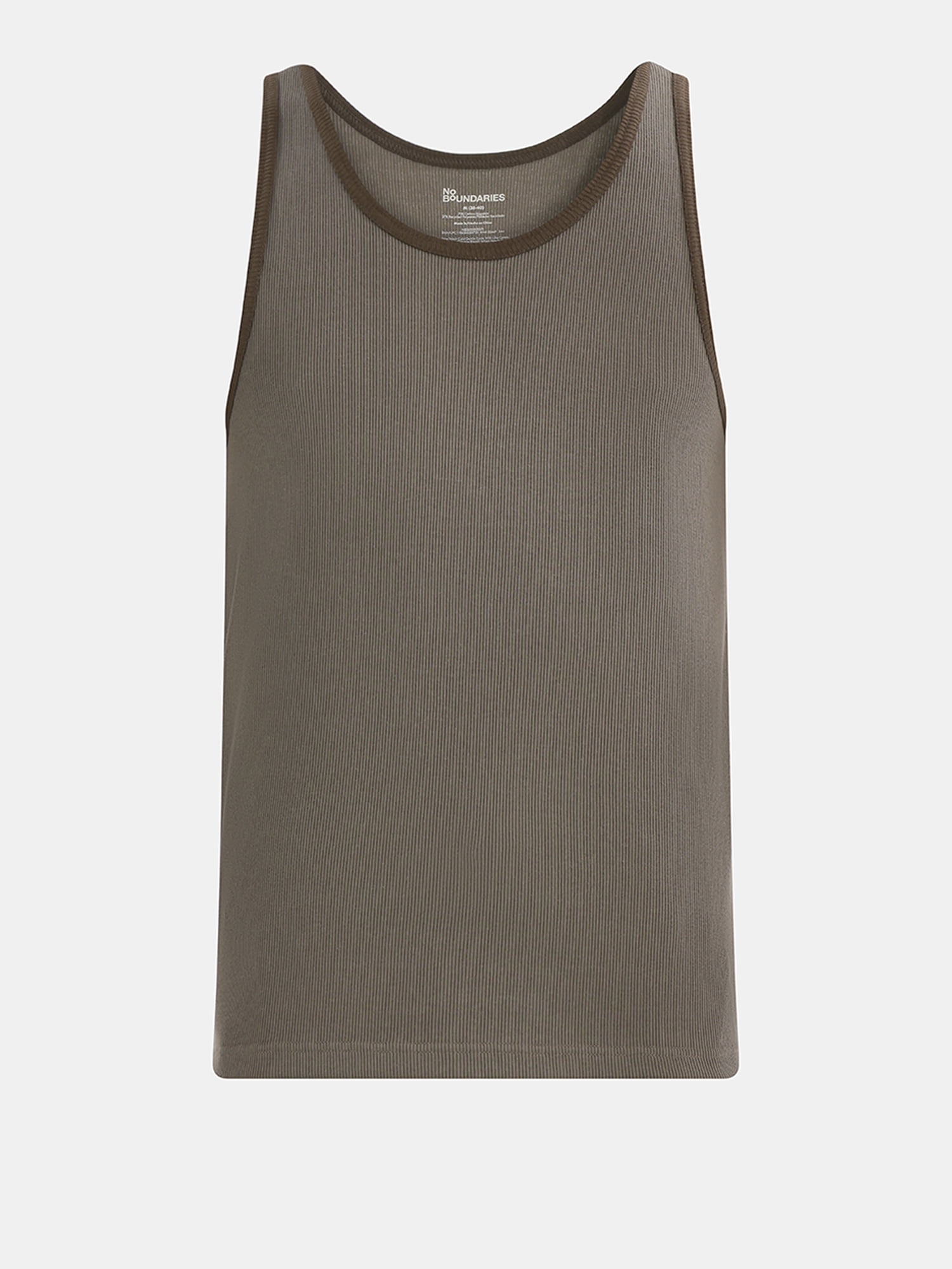No Boundaries Skin Tone Basic Tank Top, 3-Pack, Men's