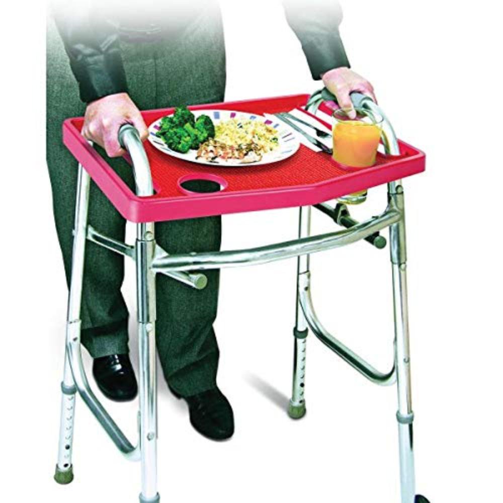 North American Health + Wellness Walker Tray with NonSlip Grip Mat