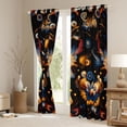 thumbnail image 3 of Feelyou Boho Floral Flower Black Out Curtains, Hippie Mandala Plant Curtains Pack of 2 (42x63 Each), Old Fashion Style Bedroom Curtains, Blackout Curtains Home Decor, 3 of 6