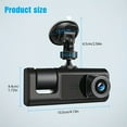 thumbnail image 3 of 1080P Dual Video Car Recorder Equipped With Infrared Night Vision, Cycle Recording, 3 of 5
