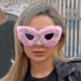 thumbnail image 4 of Women Plush Fuzzy Cat Eye Sunglasses, 4 of 4