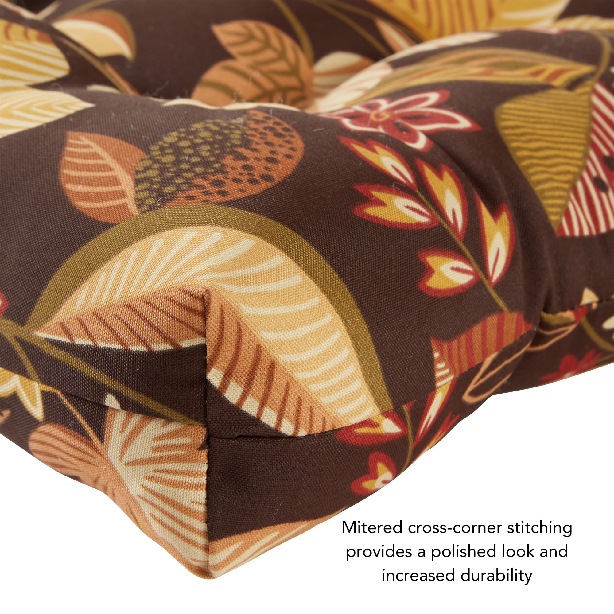 Timberland Floral 44 x 22 in. Outdoor High Back Chair Cushion (2-Pack) by Greendale Home Fashions