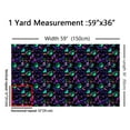 thumbnail image 3 of Feelyou Halloween Neon Bat Fabric by the Yard 10 Yards, Magic Witch Home Decor Fabric by the Yard, Mystic Plant Galaxy Sewing Fabric, Luxury Bedroom Decor, 3 of 6