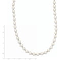 thumbnail image 2 of 14K White Gold 6-7mm Near Round Fw Cultured Pearl Necklace (18 X 8.5) Made In Canada xf572-18, 2 of 5