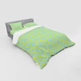 thumbnail image 3 of Floral Duvet Cover Set, Continuous Pattern with Dandelion Flower Buds, Bedding Set with Shams and Fitted Sheet, 3 Sizes, by Ambesonne, 3 of 3