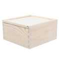 thumbnail image 1 of SHISUYAN 1Pc Wooden Jewelry Case Simple Design Beige for Rings Bracelet Birthdays Anniversaries, 1 of 8