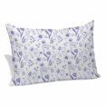 thumbnail image 2 of Elegant Purple Flowers Pillow Protectors with Zipper Standard Size, Spring Floral Botanical Summer Soft Brushed Microfiber Throw Pillow Covers, Decorative Pillowcase for Couch Sofa Bedroom 20"x26", 2 of 9