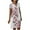 Pink, variant on IROINNID Sundresses For Women Summer Comfy Loose Short Sleeve V-Neck Floral Printed Summer Dress