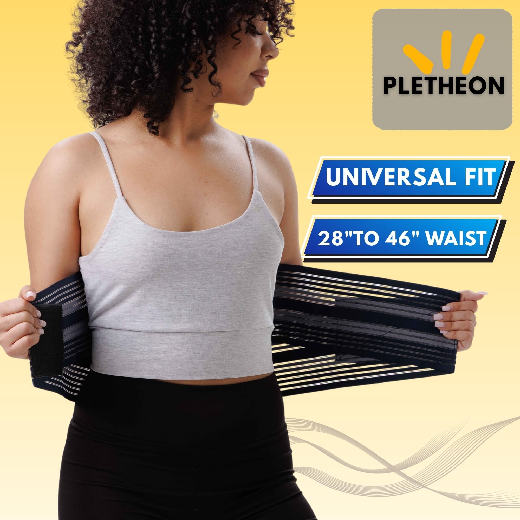 Adjustable Lumbar Support Belt for Lower Back Pain Relief Waist Brace for Men and Women | Posture Correction & Spine Support