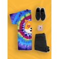 thumbnail image 3 of Cute Shiba Inu Love Eyes Tie Dye Spiral Women -Image by Shutterstock, Female Large, 3 of 4