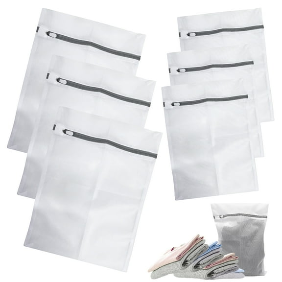 Somnr Mesh Laundry Bags 6-Pack Laundry Wash Bag Colorful Zipper for Delicates, Blouse, Hosiery, Stocking, Underwear, Bra Lingerie, Sweater, Travel Storage Bag