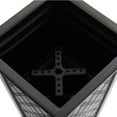 thumbnail image 4 of FCMP Outdoor MOD-CP3000-BLK Casablanca Resin 24" Tall Indoor/Outdoor Self-Watering Pedestal Taper Planter, Black, 2 Pack, 4 of 8