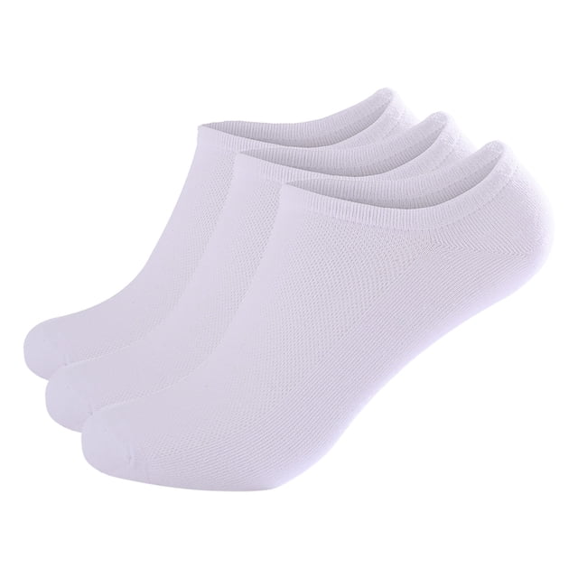 3 Pairs Of Men's Solid Color Sports Casual Breathable Comfortable Short Tube Large Boat Socks