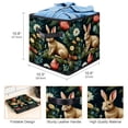 thumbnail image 3 of Rabbit Foldable Storage Basket with Handle, 10.8"x10.5"x10.6", Large Capacity Organizer Bins, Toy Box, Storage Bins, 3 of 6