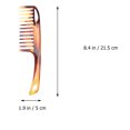 thumbnail image 5 of UKCOCO 2Pcs Retro Hair Comb with Wide Teeth PP Material for Hairdressing Styling Use, 5 of 5
