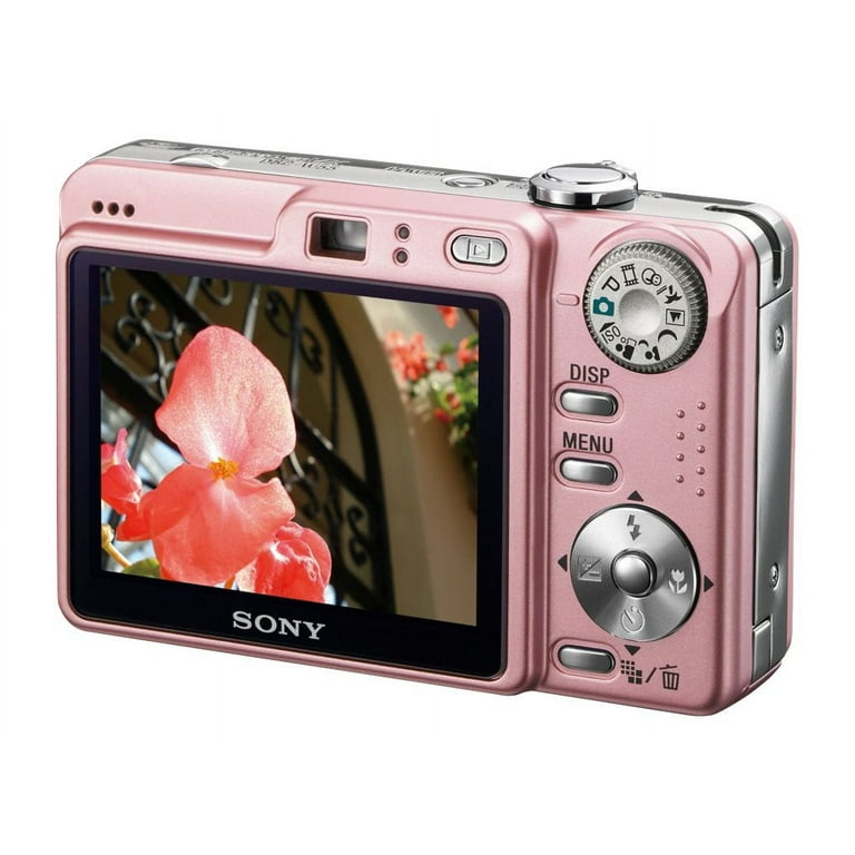 Sony Cybershot DSCW55 7.2MP Digital Camera with 3x Optical Zoom (Pink) (OLD  MODEL) 