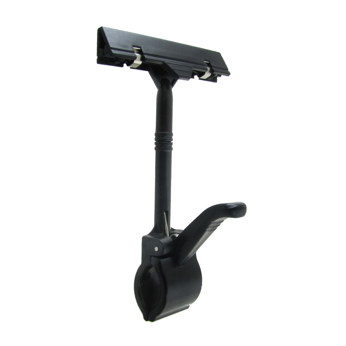Retail Store Pop Sign Card Swivel Plastic Clip Black by Unique-Bargains