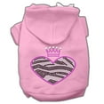 thumbnail image 5 of Pet, Dog  Cat Hoodie Rhinestone, "Zebra Heart", 5 of 5