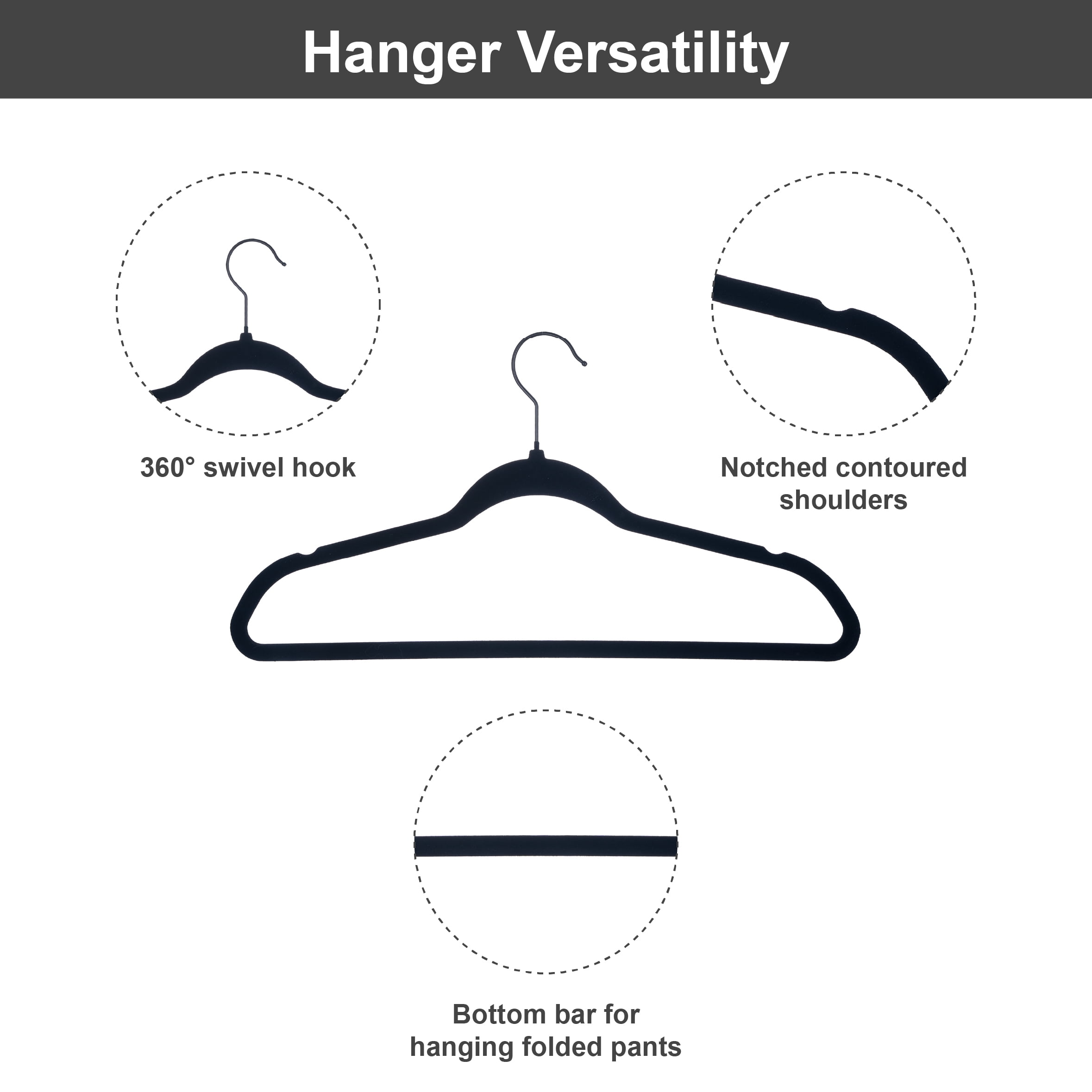 5PK VELVET HNR-BLK