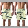thumbnail image 3 of luoweisi Men's Beach Shorts Quick Dry Swim Trunks with Mesh Lining Whale S, 3 of 5