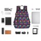 thumbnail image 4 of Balery mushroom rainbow color Skull Mochila Ligera para Hombres y Mujeres – Resistente y Impermeable, Ideal para la Escuela, el Trabajo, los Viajes y el Uso Diario, 4 of 7