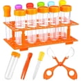 thumbnail image 2 of Kids Learning Education Fine Motor Skill Toys Primary Science Jumbo Test Tubes with Stand Dropper Funnel Measure Spoon Children, 2 of 5