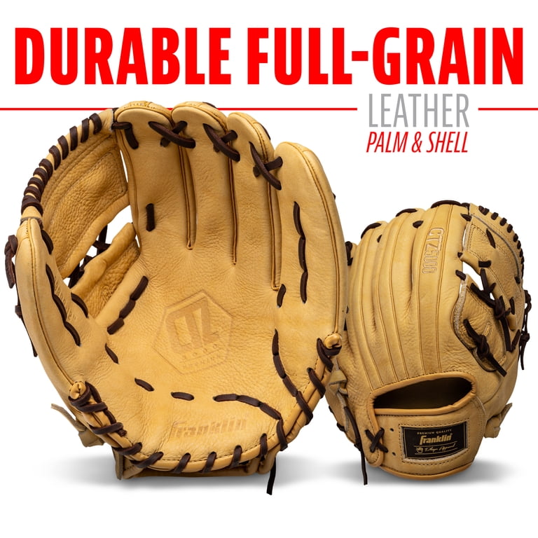 Franklin Sports CTZ5000 Cowhide Leather Baseball Infield Glove, 12