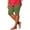 Army Green, variant on Women's Plus Size Swim Shorts,Scallop Hem Knee-Length Swim Capris