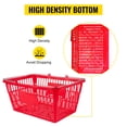 thumbnail image 4 of VEVOR Shopping Basket Store Baskets 21L Capacity 16.9"L with Handle 12Pcs Red, 4 of 9