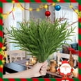 thumbnail image 4 of ZULAR 24Pcs Norfolk Pine Branches Stems 13.5"Artificial Pine Needles Sprigs Norfolk Pine Garland Accessories Vase Fillers Winter Fake Christmas Tree Picks Greenery Sprays for Diy Wreaths, 4 of 7