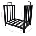 thumbnail image 2 of Studyset 17" Small Firewood Rack, Log Rack Wood Rack, Firewood Storage Rack, Heavy Duty Indoor Log Holder With Handles, Wood Storage Stand Decorative Fire Wood Storage Stand For Fireplace, Patio, 2 of 8