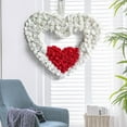 thumbnail image 4 of Valentines Day Decorations Wreaths for Front Door 17" Valentines Wreath Home Decor Heart Shaped Wreath Handmade Farmhouse Wall Decorations Party Supplies, 4 of 6